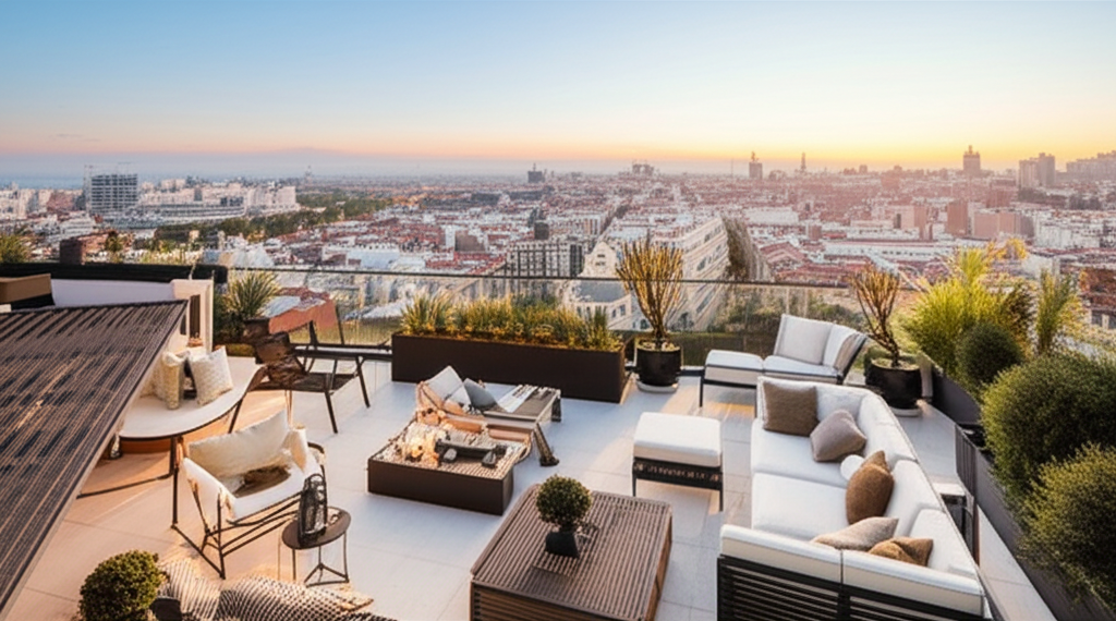 Ático de lujo con terraza panorámica